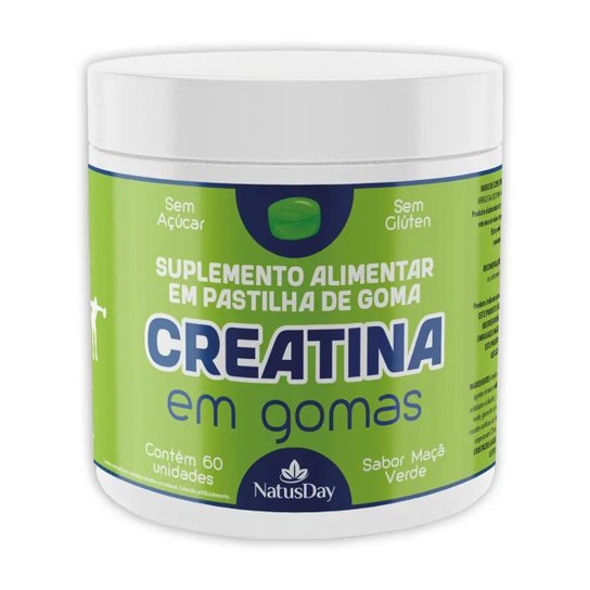 Creatina Gomas 60 Unidades Natusday
