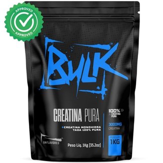 Creatina Monohidratada 100% Pura 1KG Bulk Suplementos