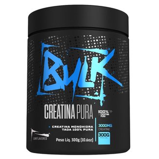 Creatina Monohidratada 100% Pura Importada 300g Suplemento em Pó Creatine Creapure - Bulk Nutrition