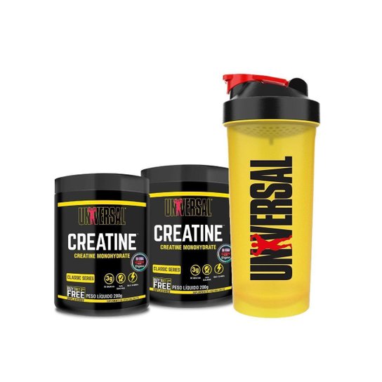 Creatina Monohidratada 400g + Coqueteleira 600ml - Universal