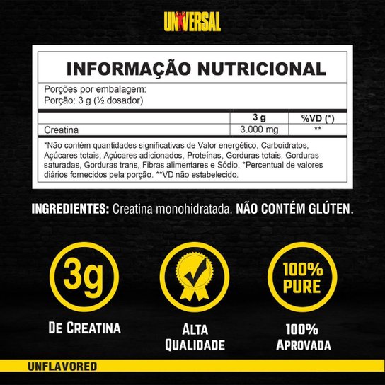 Creatina Monohidratada 400g + Coqueteleira 600ml - Universal