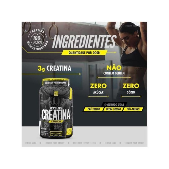 Creatina Monohidratada Iridium Labs Atlas