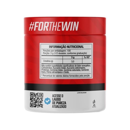 Creatina Monohidratada Micronizada 300G Neutro Ftw