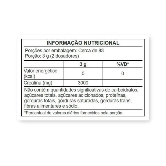 Creatina Monoidratada 250g Growth Suplements Original com Nfe