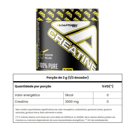 Creatina Platinum Series 300g - Adaptogen