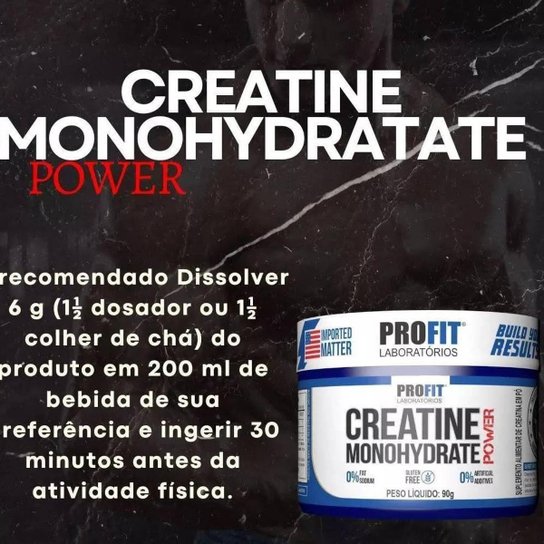 CREATINE MONOHYDRATE POWER 90G - PROFIT LABORATÓRIOS