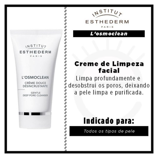 Creme de Limpeza Facial Esthederm Osmoclean Creme Douce Desincrustante 75ml