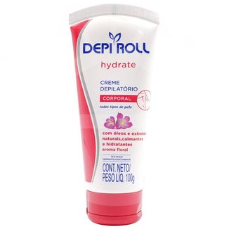 Creme Depilatório Corporal DepiRoll - Hydrate Floral 100g