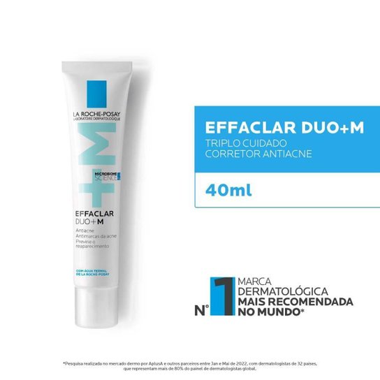 Creme Facial Antiacne La Roche-Posay Effaclar DUO+M 40ml