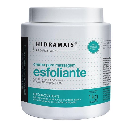 Creme para Massagem Esfoliante Hidramais – Muru Muru 1Kg
