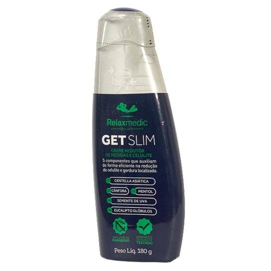 Creme Redutor de Medidas Relaxmedic Get Slim 180ml
