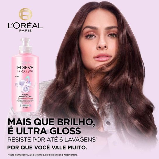Creme Super Gloss Elseve Glycolic Gloss 250ml