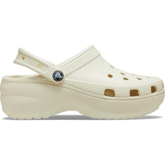 Crocs Classic Platform Clog Bone Feminino