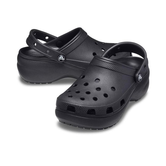Crocs Classic Platform Clog w Black