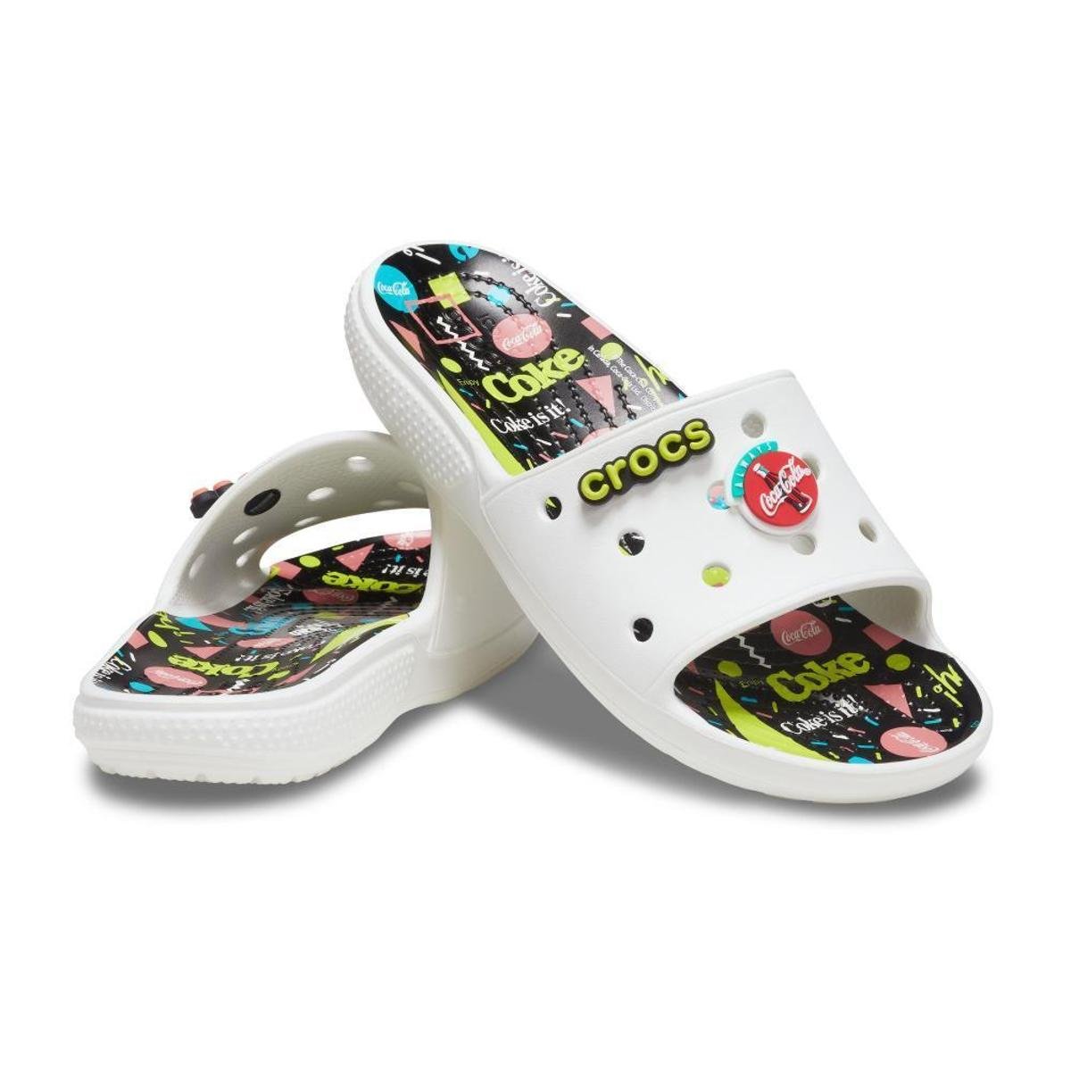 ＊coco＊ Crocs coca cola xclassic 90s slide white/multi | Allianz Parque Shop