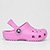 Crocs Infantil Classic Clog T Menina - Rosa Escuro