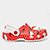 Crocs Infantil Hello Kitty Classic Clog K Menina - Branco+Vermelho