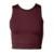 Cropped Feminino Poker Electra Compressão Bordo - Bordô
