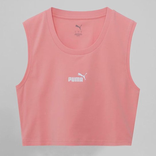 Cropped Puma ESS Slim Tank Feminina Rosa