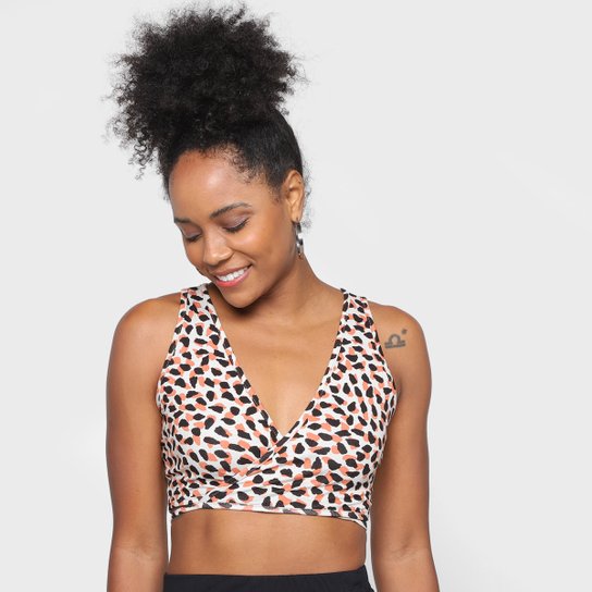 Cropped Tricats com Amarração Texture Feminino