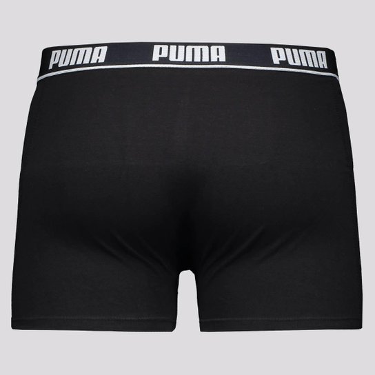 Cueca Puma Boxer Algodão Preta