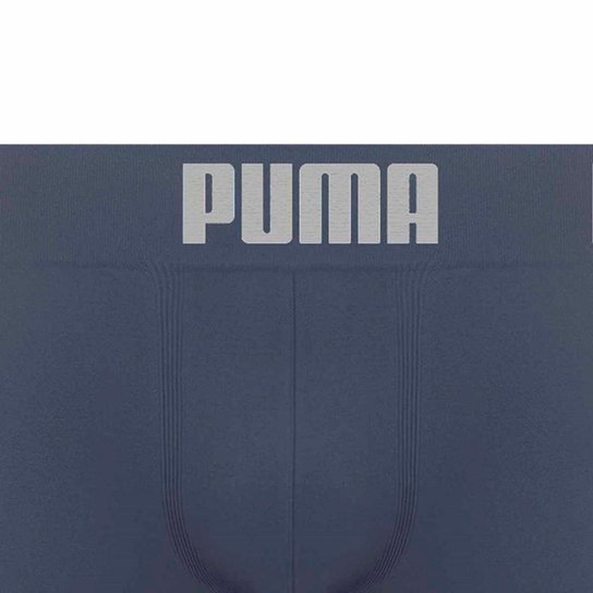 Cueca Puma Boxer Sem Costura Masculina - Chumbo - GG