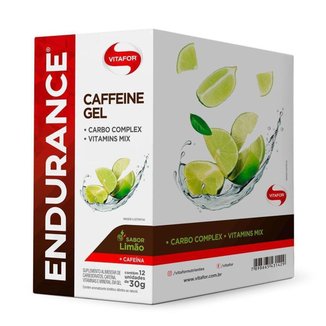 Cx Endurance Energy Gel 30g Limão Cafeína - Vitafor