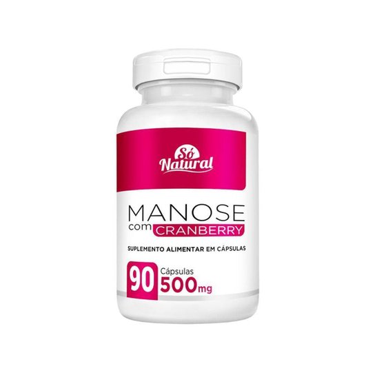D-Manose com Cranberry 500 mg 90 Cápsulas Só Natural