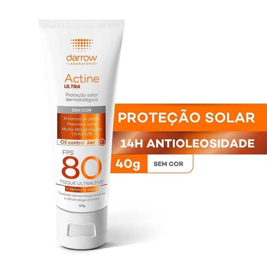 Darrow Actine Ultra Kit com 2 Unidades – Protetor Solar Facial FPS80 – 40g Kit