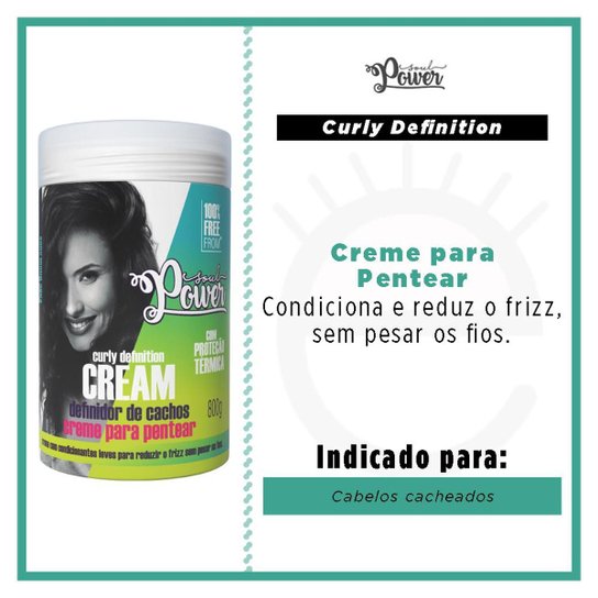 Definidor de Cachos Soul Power - Curly Definition Cream 800g