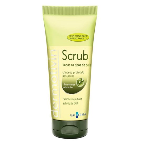 Dermotivin Scrub Sabonete Cremoso Esfoliante - Esfoliante para o Rosto 60g