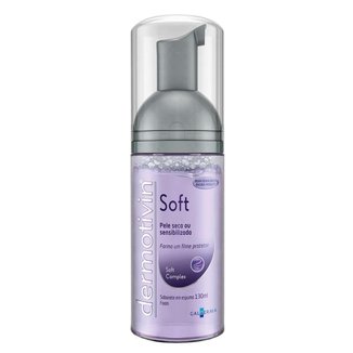 Dermotivin Soft Espuma de Limpeza - Limpeza Facial para Pele Seca ou Sensível 130ml