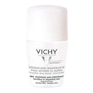 Desodorante 48H Vichy Roll-On para Peles Muito Sensíveis ou Depiladas 50ml