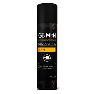 Desodorante Aerosol Giovanna Baby Masculino - GB Men Active 150ml
