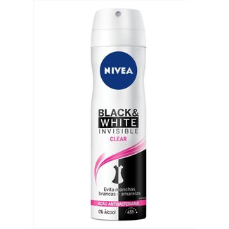 Desodorante Aerosol Nívea Deo Invisible for Black & White Feminino 150ml