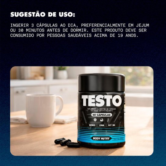 Dilated ZMA Body Nutry 60 Cápsulas – Suplemento Alimentar