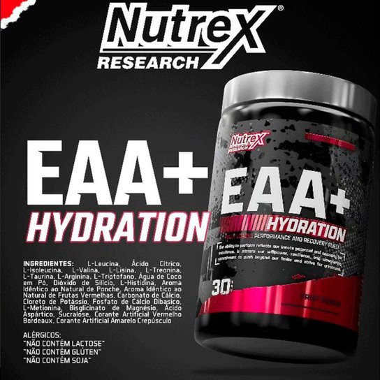 Eaa + Hydration Aminoácidos Ponche de Frutas 375g - Nutrex