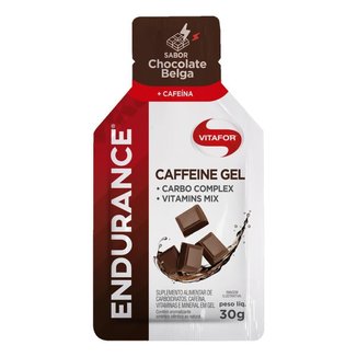 Endurance Caffeine Gel - 1 Sachê 30g Chocolate Belga - Vitafor