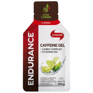 Endurance Caffeine Gel - 1 Sachê 30g Limão - Vitafor