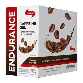 Endurance Caffeine Gel - 12 Sachês 30g Mocha - Vitafor