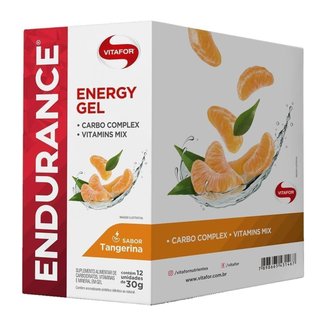 Endurance Energy Gel - 12 Sachês Tangerina - Vitafor