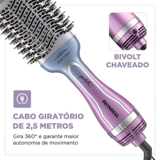 Escova Secadora Mondial Juliette 1200W ES-JU-03 Bivolt