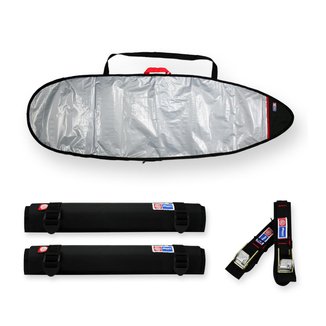 Espuma 40cm + Fita Rack+ Capa Prancha Surf Refletiva 6'4-6'7 - Maori Extreme