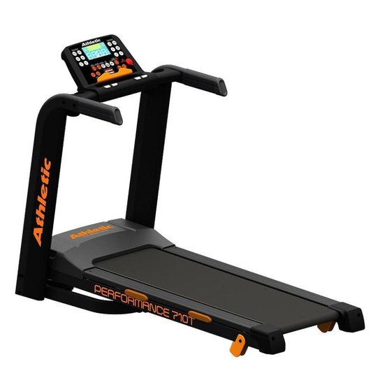 Esteira Elétrica Athletic Performance 710T 16km/h 130kg Dobrável Inclinação Eletrônica 25 Programas
