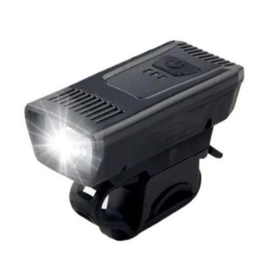 Farol Dianteiro em Alumínio 4 funções LEDs Recarregável