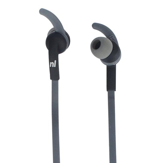 Fone De Ouvido Bluetooth Esporte Newlink Runner Hs116 Cinza