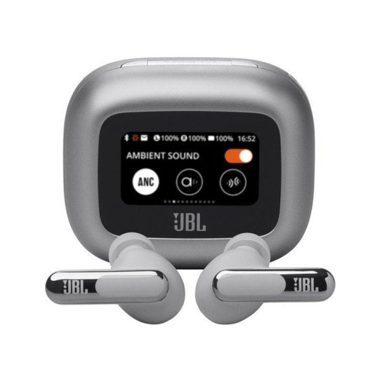 Fone de Ouvido Bluetooth JBL Live Beam 3 Prata