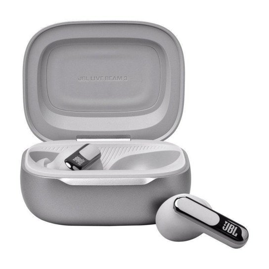 Fone de Ouvido Bluetooth JBL Live Beam 3 Prata