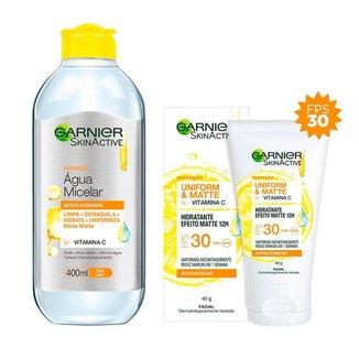 Garnier Skin Cuidados Faciais Anti-oleosidade Kit ? Água Micelar + Hidratante Facial Matte Kit