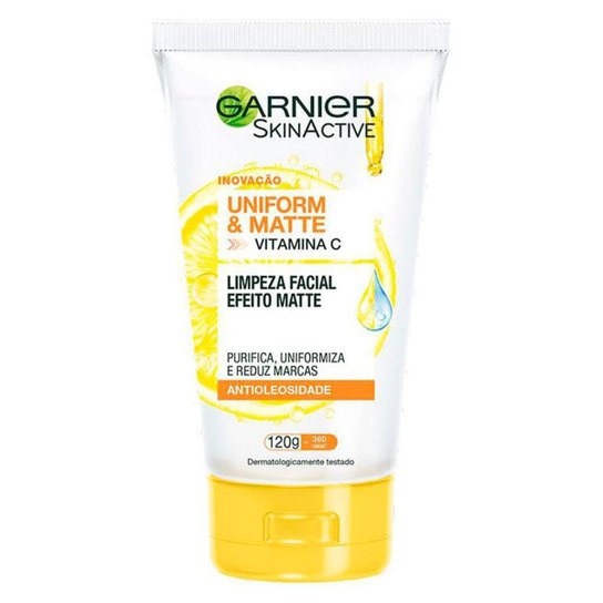 Garnier Skin Uniform & Matte Vitamina C Kit – Sérum Facial + Gel de Limpeza Kit